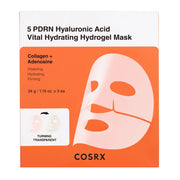 Set Trio, Cosrx, 5 PDRN Hyaluronic Acid Vital, Hydrating, Sheet Mask, For Face, 34 ml