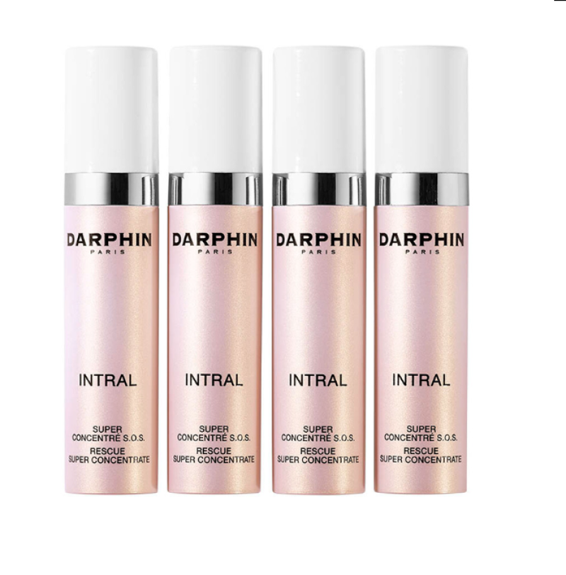Set, Darphin, Intral - Rescue, Vitamin E, Soothe/Stabilize & Strengthen, Concentrate, For Face, 4 pcs, 7 ml
