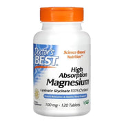 Doctor's Best suure imendumisega magneesiumitabletid, 100 mg – 120 tabletti