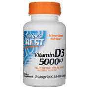 Doctor's Best vitamiin D3 5000 IU – 180 kapslit