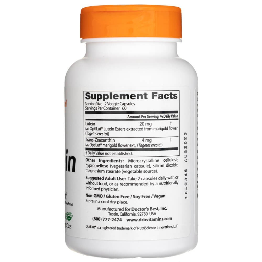 Doctor's Best luteiin OptiLutist – 120 kapslit