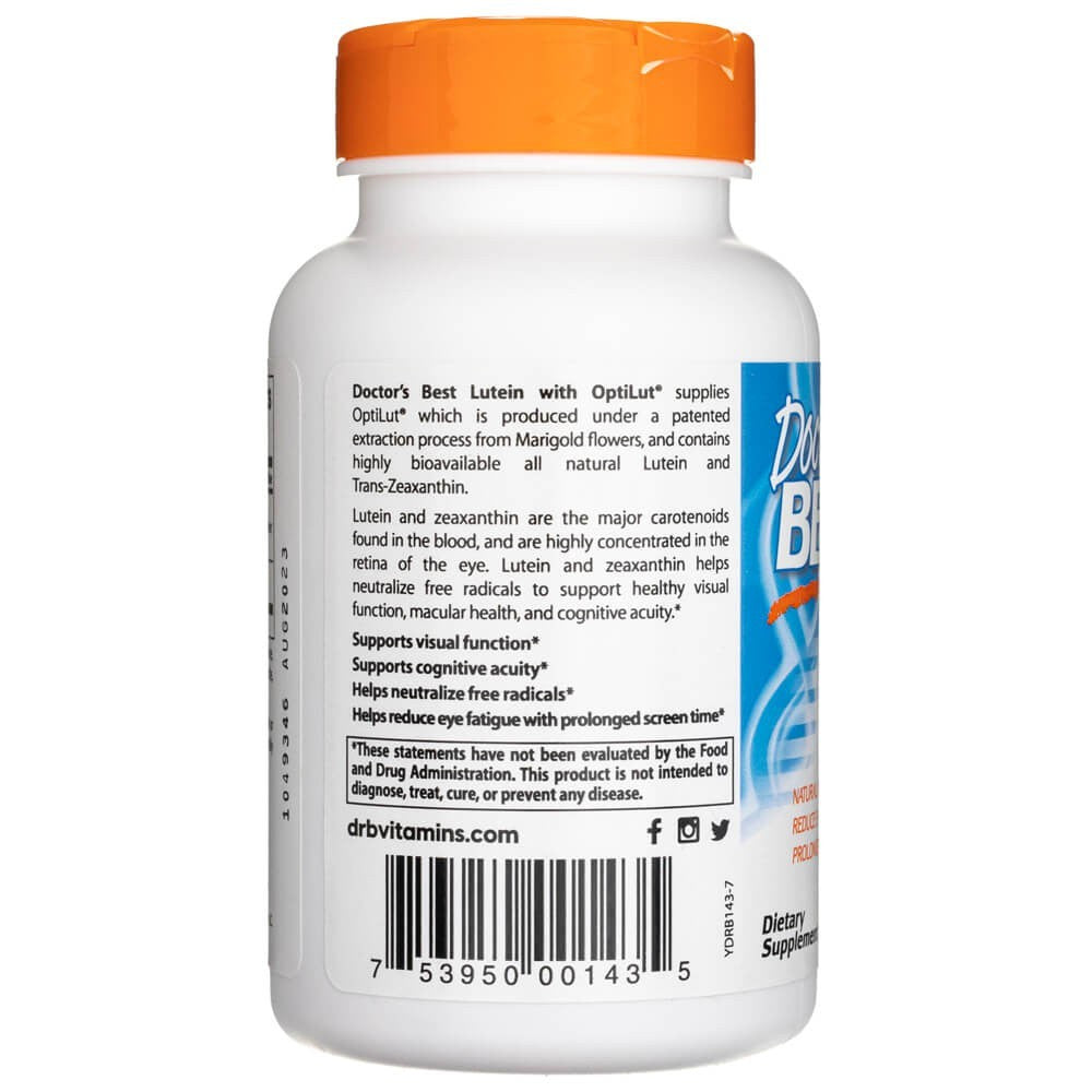 Doctor's Best luteiin OptiLutist – 120 kapslit