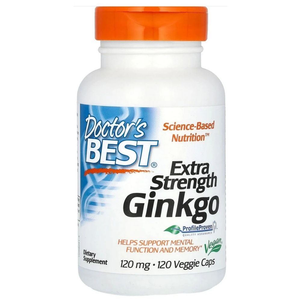 Doctor's Best hõlmikpuu (Ginkgo Biloba) 120 mg – 120 kapslit