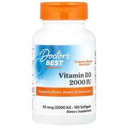 Doctor's Best vitamiin D3 50 mcg – 180 kapslit