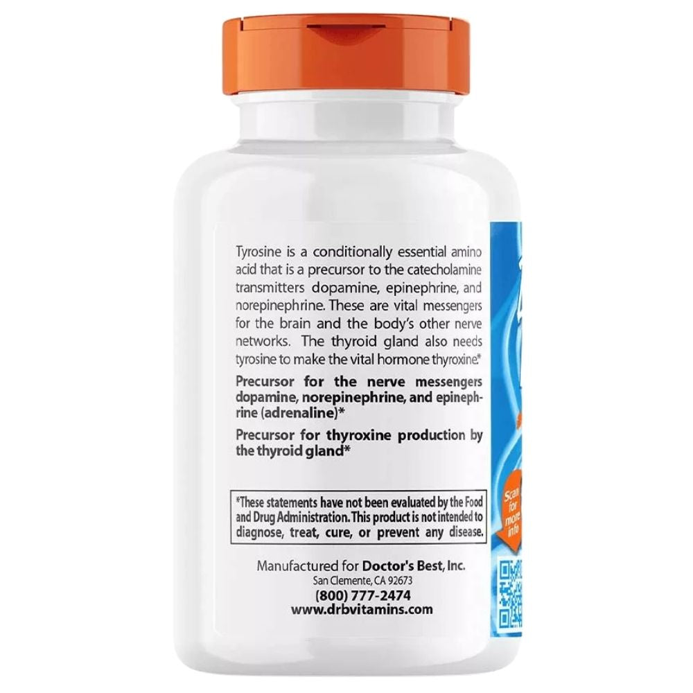 Doctor's Best L-türosiin 500 mg – 120 kapslit