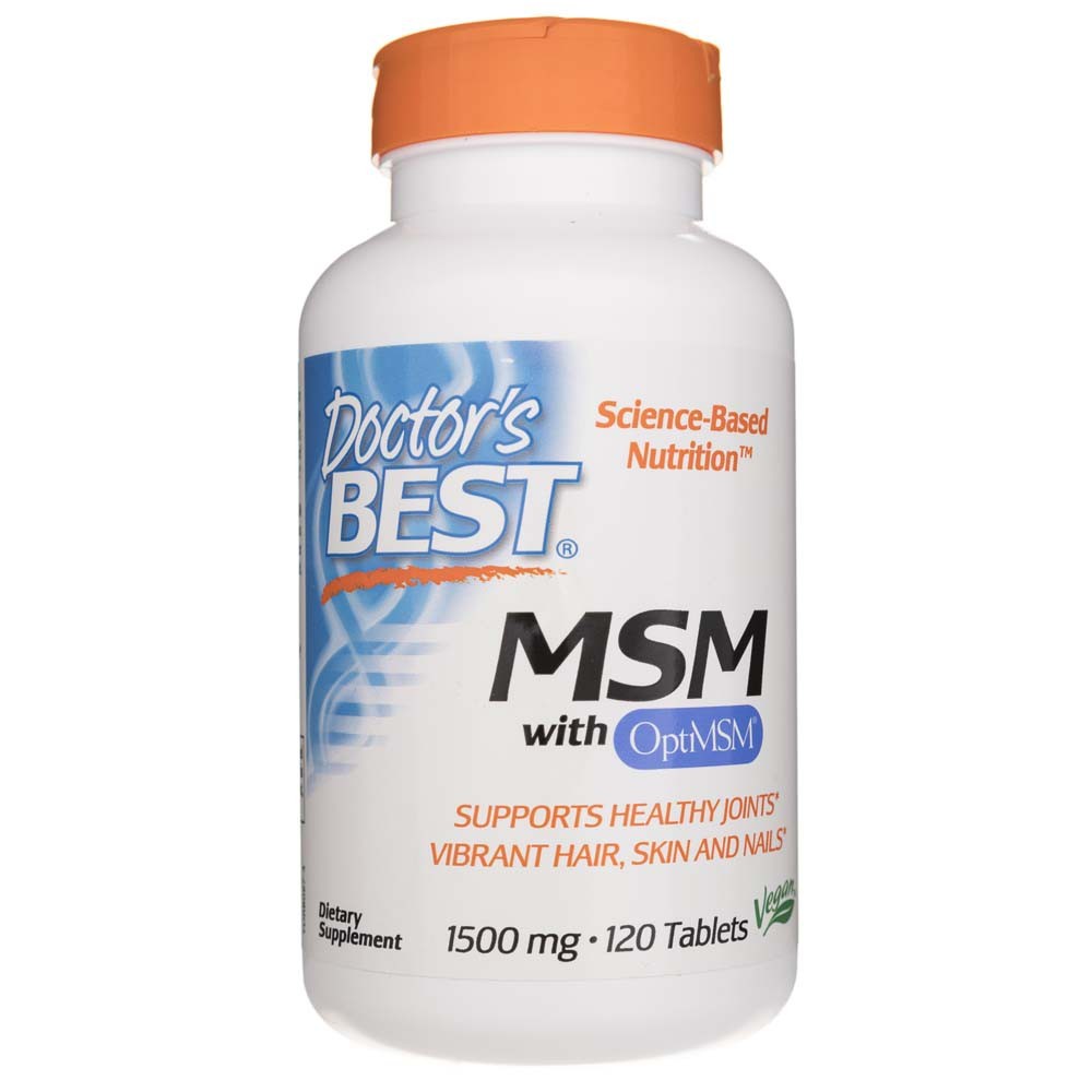 Doctor's Best MSM with OptiMSM 1500 mg – 120 tabletti
