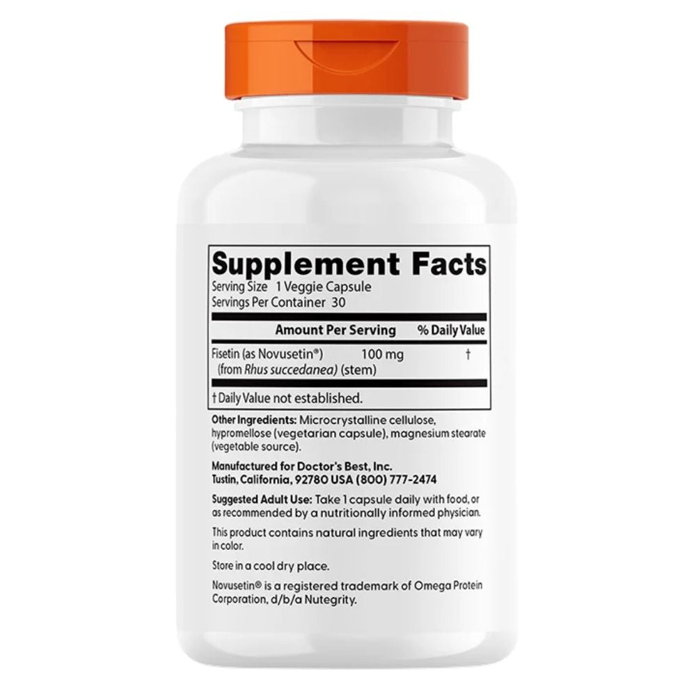 Doctor's Best fisteiin Novusetiniga 100 mg – 30 kapslit