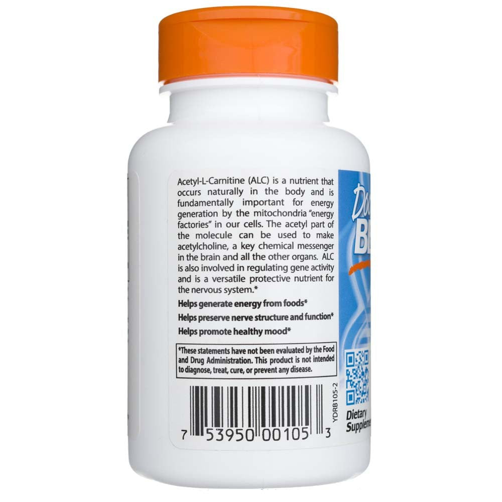 Doctor's Best atsetüül-L-karnitiin 500 mg – 60 kapslit