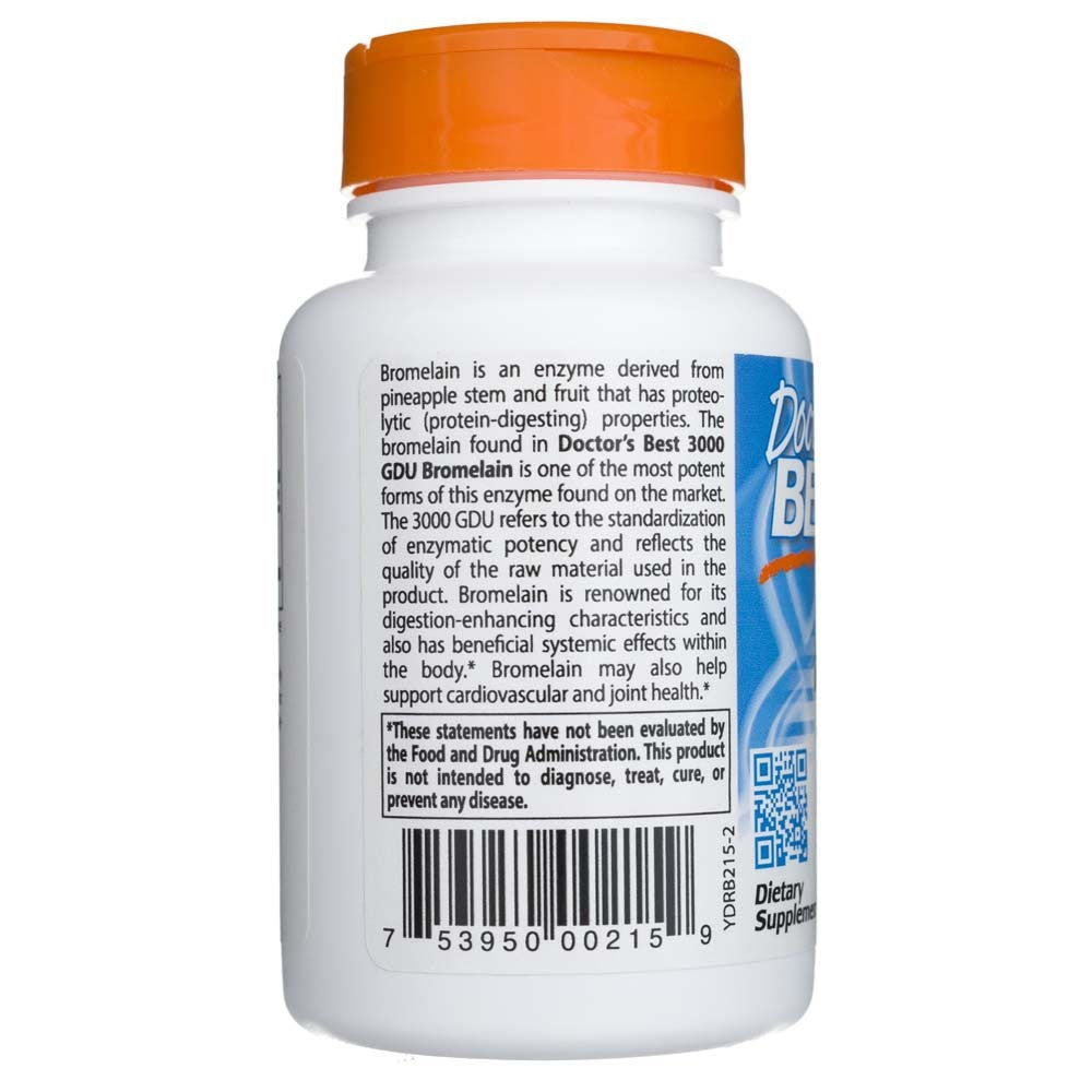Doctor's Best Bromelain 3000 GDU 500 mg – 90 kapslit