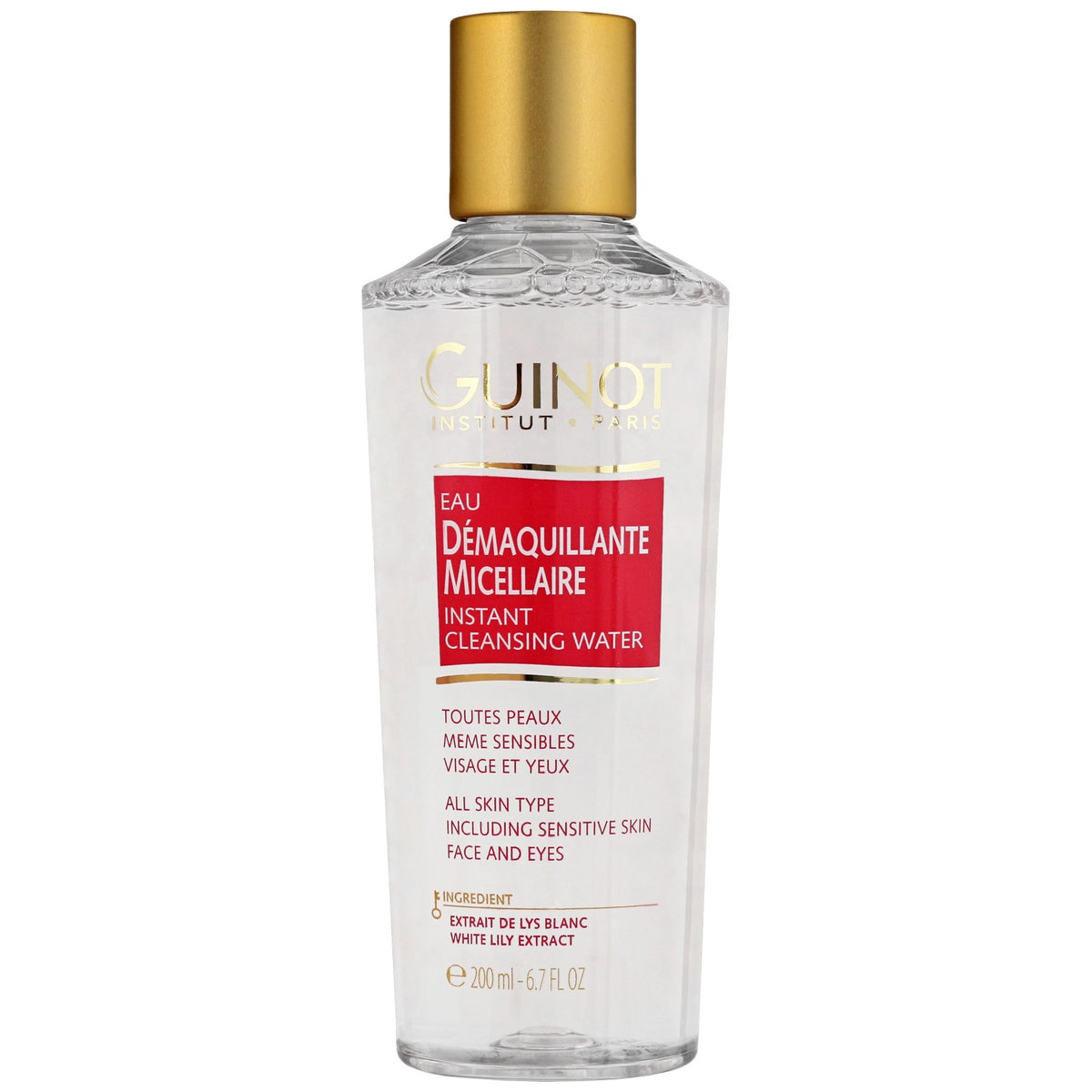 Guinot, Guinot, valge lille ekstrakt, puhastav, missellaarvesi, kõigile nahatüüpidele, 200 ml