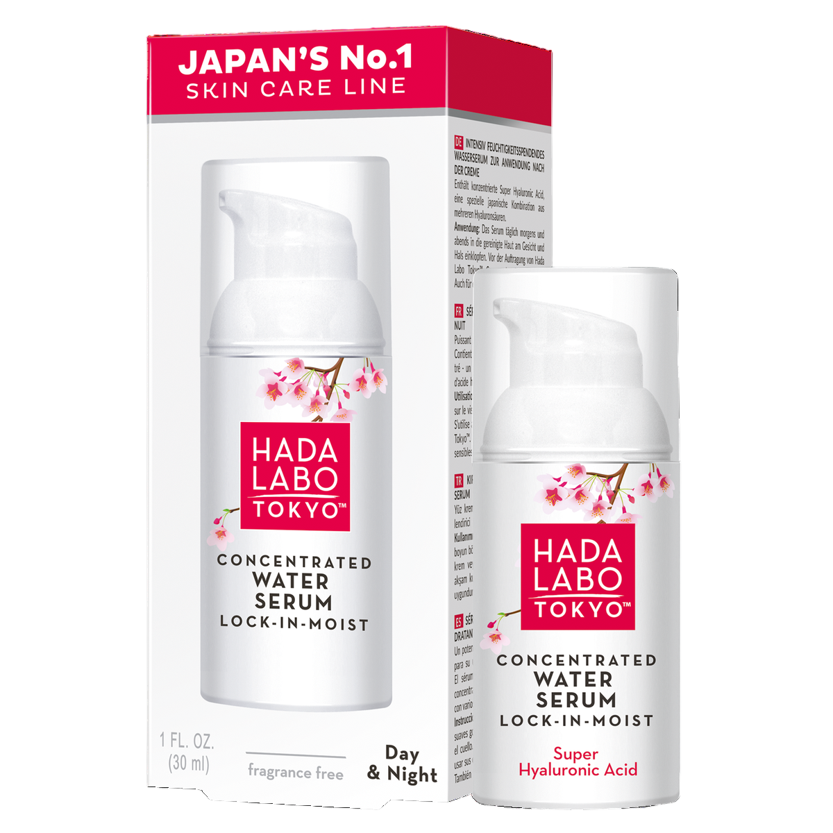 Hada Labo Tokyo, kontsentreeritud vee seerum, hüaluroonhape, sügav niisutamine, näosera, 30 ml