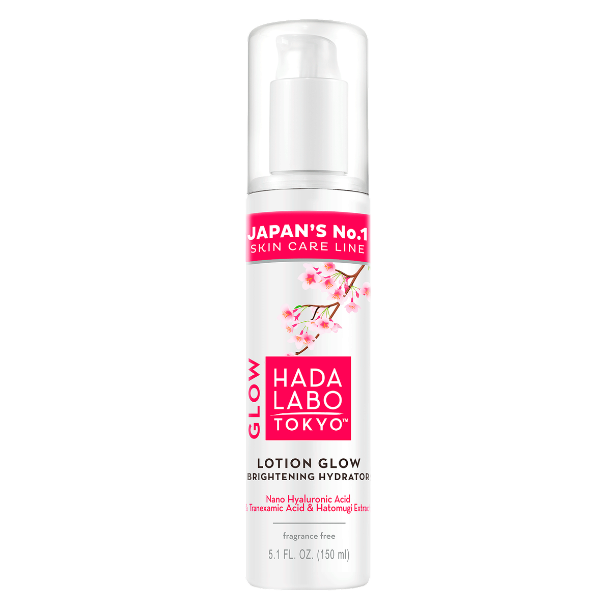 Hada Labo Tokyo, Glow, hüaluroonhape, kirgastav, päevne, lootsion, näole, 150 ml