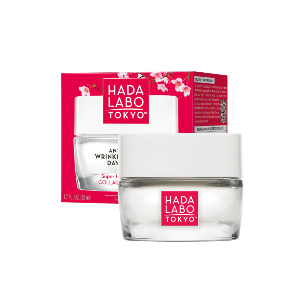 Hada Labo Tokyo, Hada Labo, kollageeniga, kortsukestduse vastane ja niisutav, päevane näokreem, 50 ml
