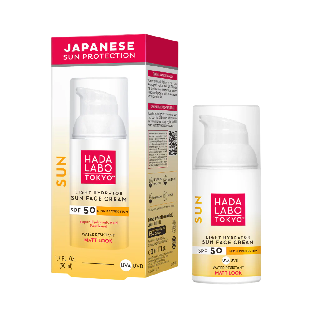 Hada Labo Tokyo, päikesekaitse, hüaluroonhape, niisutav, päikesekaitsekreem, näole, SPF 50, 50 ml