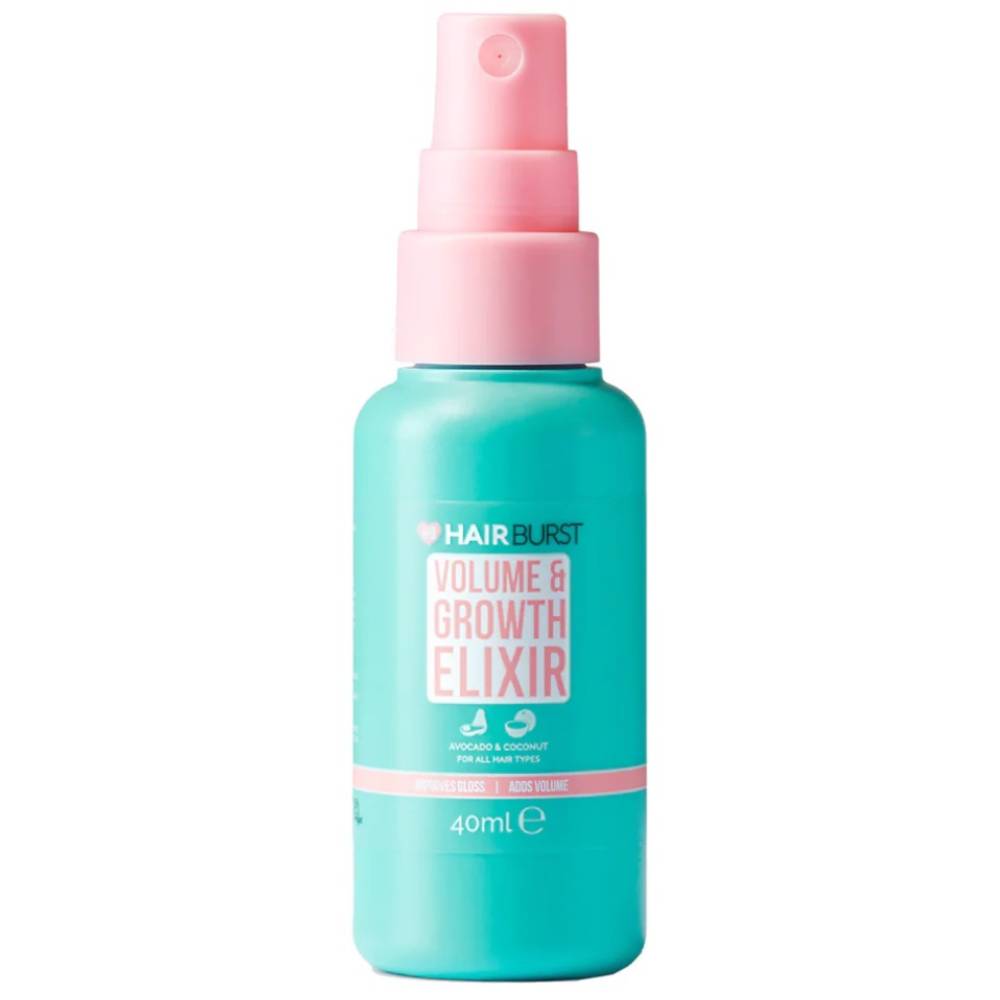 Hairburst, Elixir Volume & Growth, vegan ja testimata looma peal, juuksehooldussprei, tuletab juukseid ja tugevdab neid, 40 ml