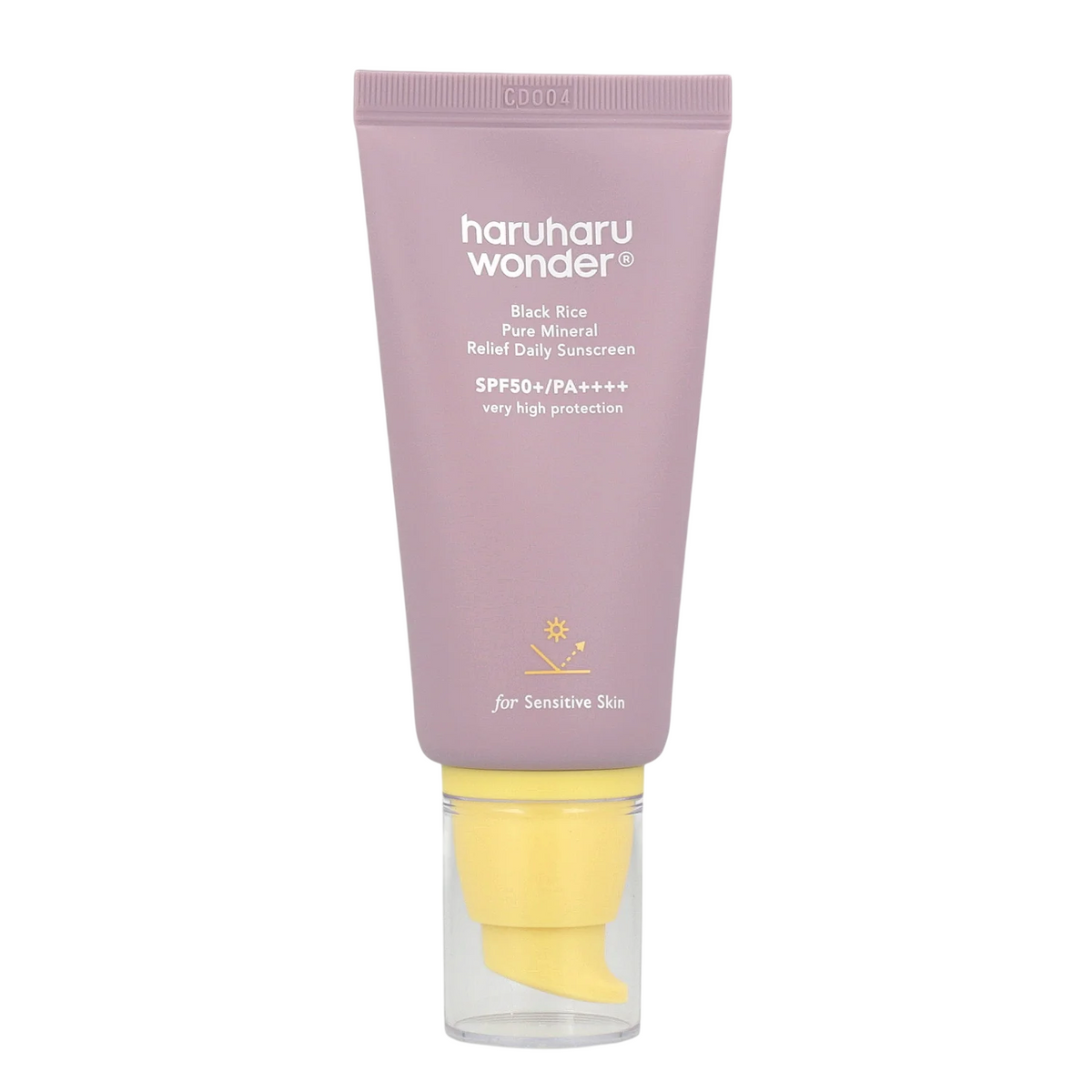 Haruharu Wonder, Must riis, Niisutav ja pehgustav, Päikesekaitsekreem, Näole, SPF50+, 50 ml