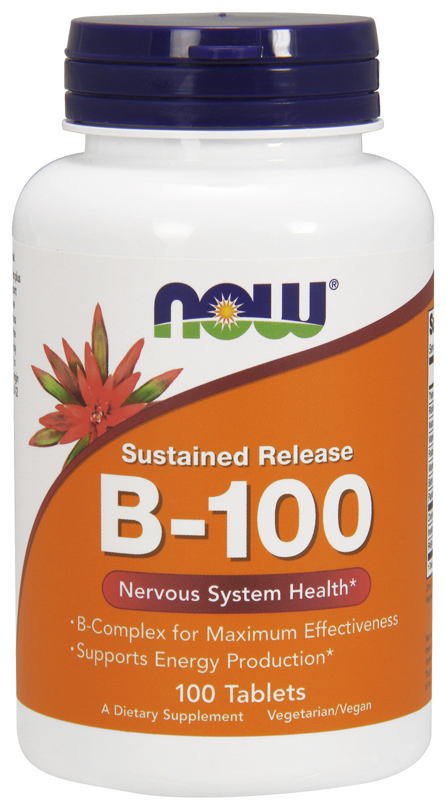 NOW Foods vitamiin B-100 toimeainet prolongeeritult vabastav - 100 tabletti