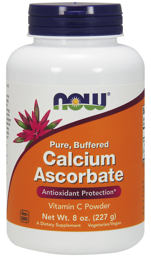 NOW Foods kaltsiumaskorbaat, puhas puhverdatud pulber – 227 g
