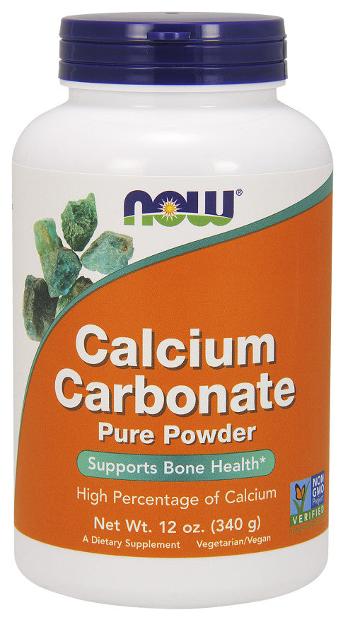 NOW Foods kaltsiumkarbonaat, puhas pulber – 340 g