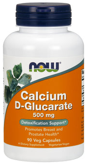 Produkto nuotrauka: NOW Foods Calcium D-Glucarate, 500mg - 90 kapsulių