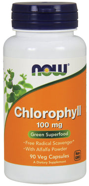 NOW Foods klorofüll, 100 mg – 90 kapslit