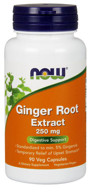 NOW Foods Ingveri juure ekstrakt, 250 mg – 90 kapslit
