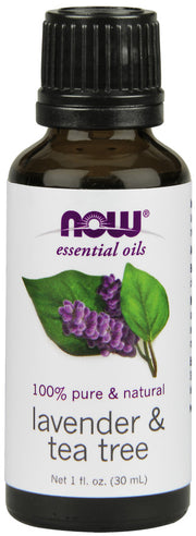 NOW Foods eeterlik õli, lavendli ja teepuuõli – 30 ml.
