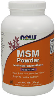 NOW Foods MSM metüülsulfonüülmetaan, pulber – 454 g