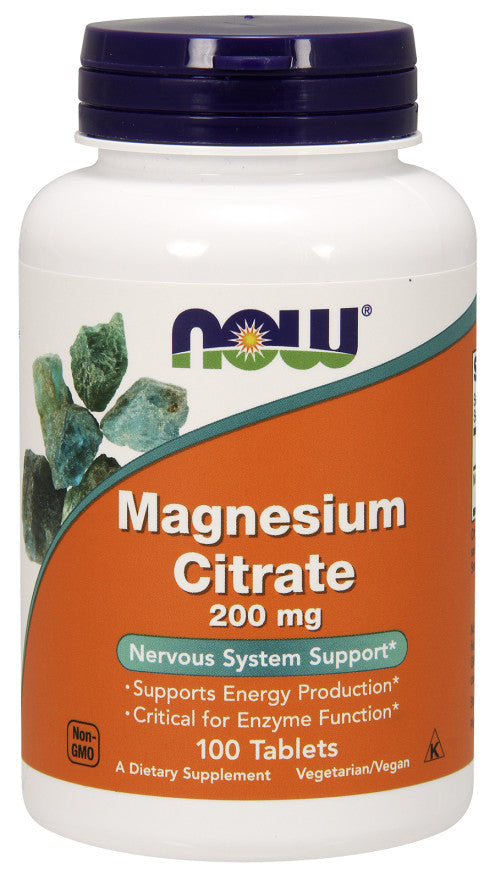 NOW Foods magneesiumtsitraat, 200 mg - 100 tabletti