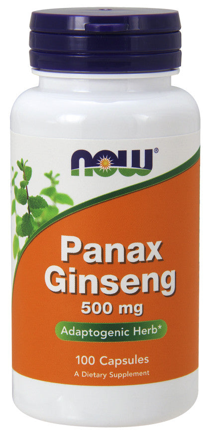 NOW Foods ženšenn (Panax), 500 mg – 100 kapslit