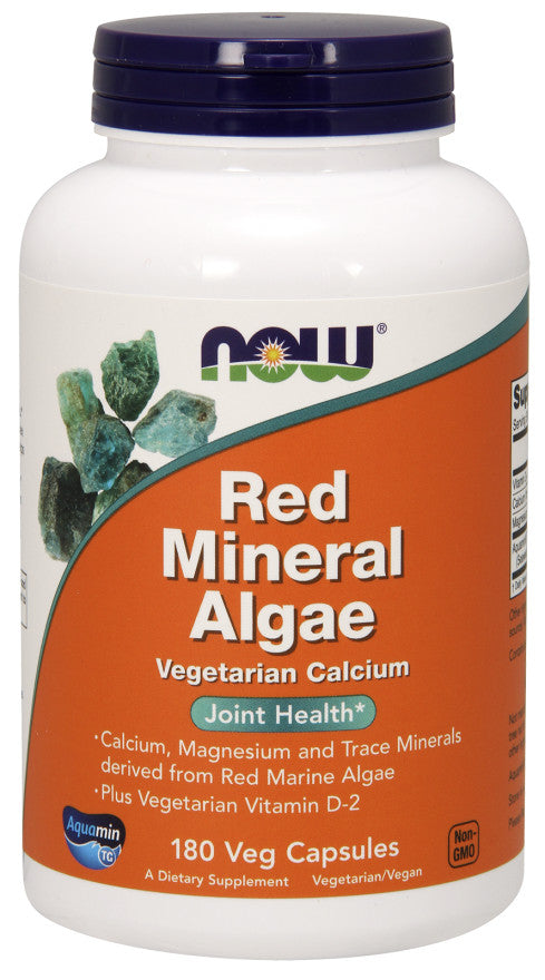 NOW Foods Punased mineraalsed merevetikad – 180 kapslit