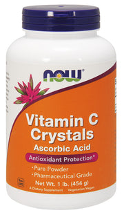 NOW Foods C-vitamiini kristallid – 454 g
