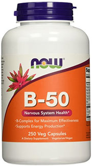 NOW Foods B-50 vitamiin - 250 kapslit