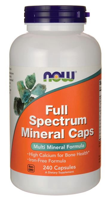 NOW Foods Full Spectrum Minerals ilma rauata – 240 kapslit