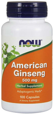 NOW Foods ženšenn, 500 mg – 100 kapslit
