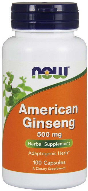 NOW Foods ženšenn, 500 mg – 100 kapslit
