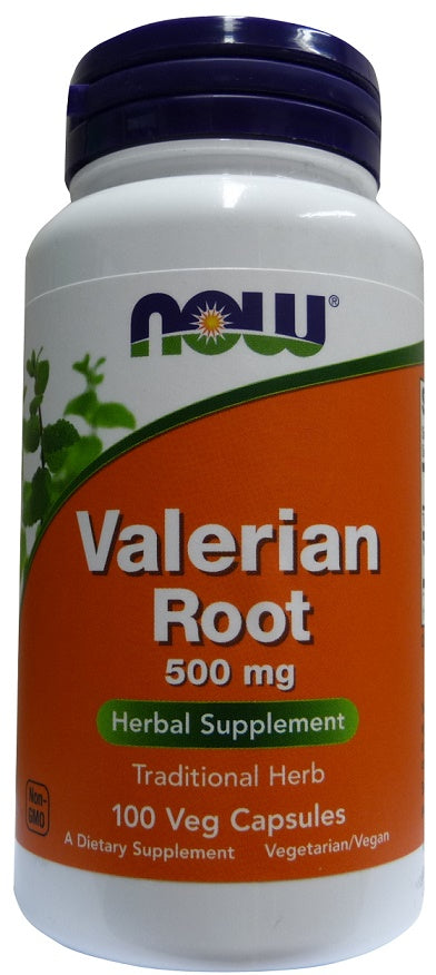 NOW Foods Palderjanijuur, 500 mg – 100 kapslit