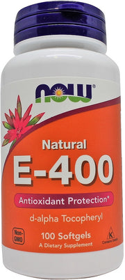 NOW Foods E-vitamiin - 400, looduslik – 100 kapslit