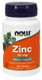 NOW Foods tsink, 50 mg – 100 tabletti