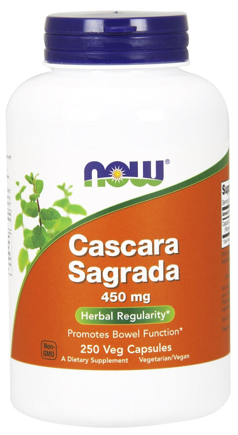 NOW Foods Cascara Sagrada, 450 mg – 250 kapslit