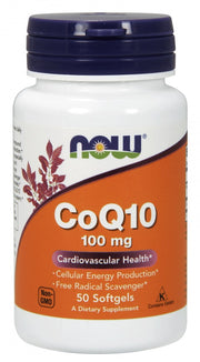 NOW Foods CoQ10, 100 mg – 50 kapslit