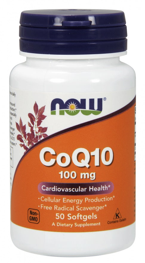 Produkto nuotrauka: NOW Foods CoQ10, 100mg - 50 minkštųjų kapsulių