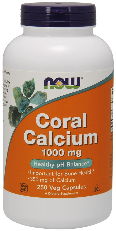 NOW Foods korallkaltsium, 1000 mg – 250 kapslit