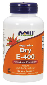 NOW Foods vitamiin E - 400 kuiv, taimne - 100 kapslit