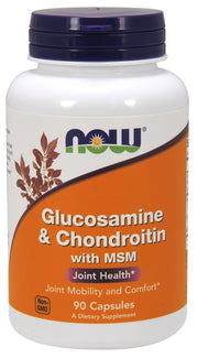 NOW Foods Glükoosamiin ja kondroitiin MSM-iga - 90 kapslit