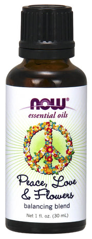 NOW Foods eeterliku õli segu rahustavast, armastusest ja lilledest – 30 ml.