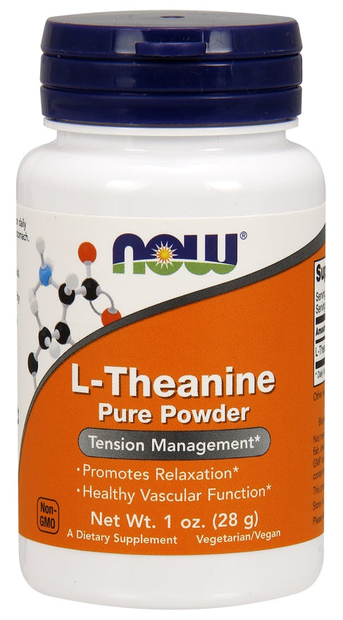 NOW Foods L-teaniin, puhas pulber – 28 g