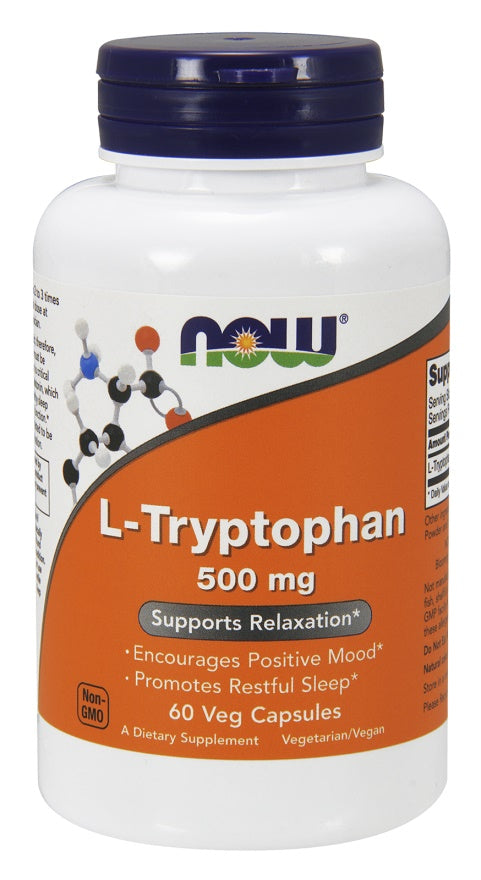 NOW Foods L-trüptofaan, 500 mg – 60 kapslit