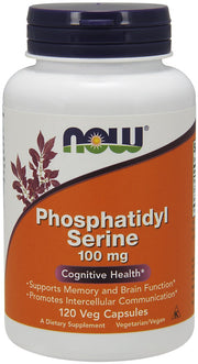 NOW Foods fosfatidüülseriin, 100 mg – 120 kapslit