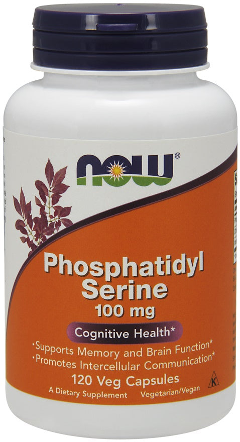 NOW Foods fosfatidüülseriin, 100 mg – 120 kapslit